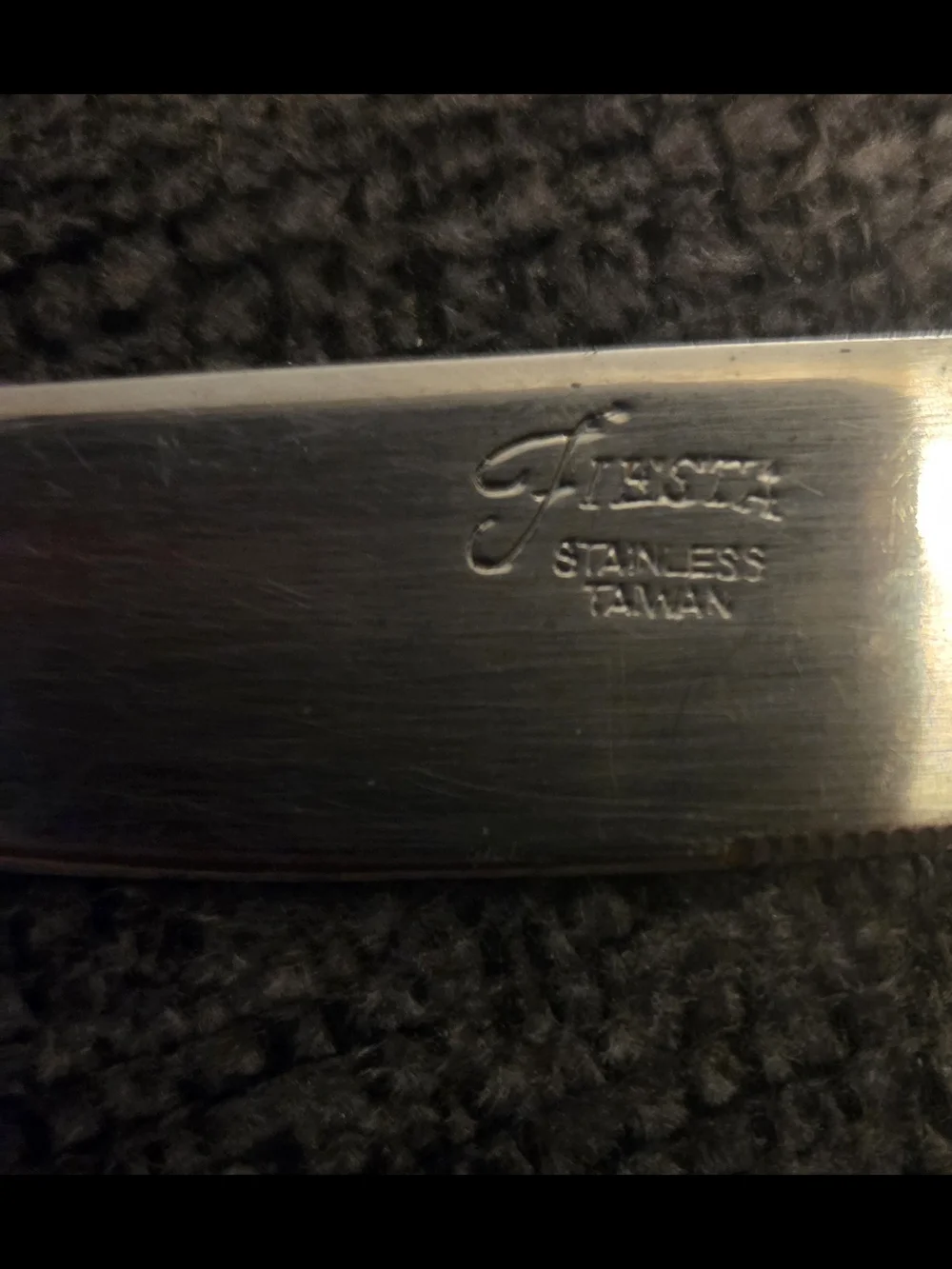 Fiesta Swirl Persimmon Orange  Stainless Spreader Knife